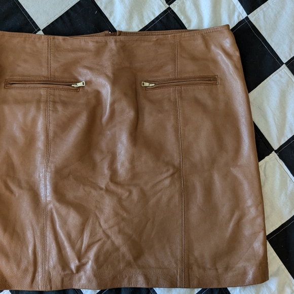 Ann Taylor Leather skirt - Picture 1 of 9